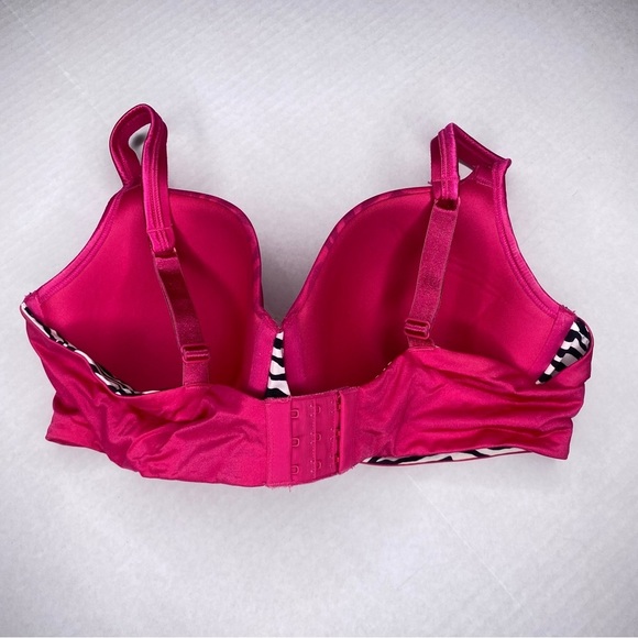 Playtex Secret Dazzling Demi Pink Zebra Print 42C Underwire Lined Style 4597 - Picture 3 of 4